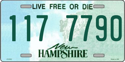 NH license plate 1177790