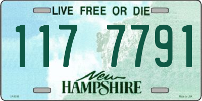 NH license plate 1177791
