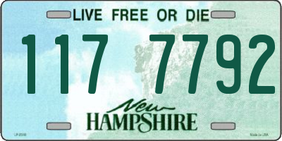 NH license plate 1177792
