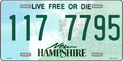 NH license plate 1177795