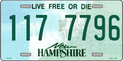NH license plate 1177796
