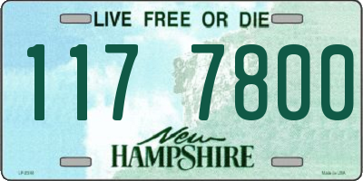 NH license plate 1177800