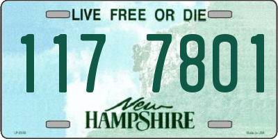 NH license plate 1177801