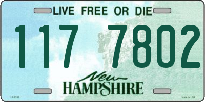 NH license plate 1177802