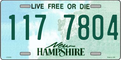 NH license plate 1177804