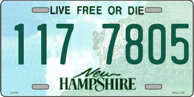 NH license plate 1177805