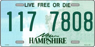 NH license plate 1177808