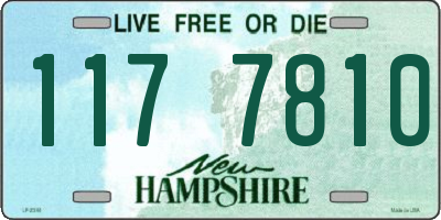 NH license plate 1177810