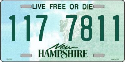 NH license plate 1177811