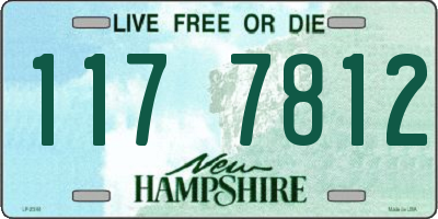 NH license plate 1177812
