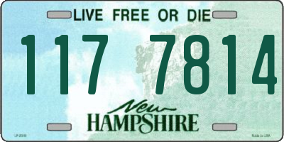 NH license plate 1177814