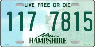 NH license plate 1177815