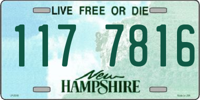 NH license plate 1177816