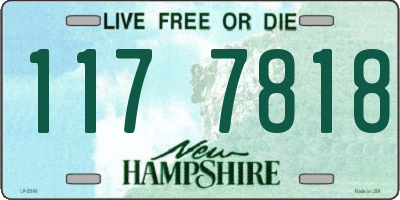 NH license plate 1177818