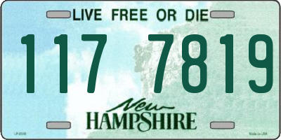 NH license plate 1177819