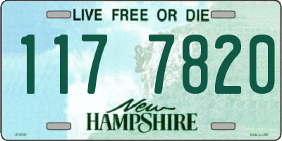 NH license plate 1177820