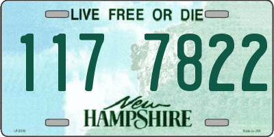 NH license plate 1177822