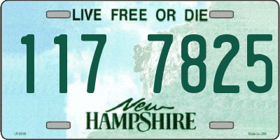 NH license plate 1177825