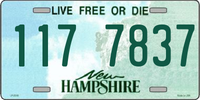 NH license plate 1177837