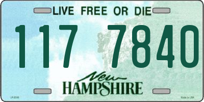 NH license plate 1177840