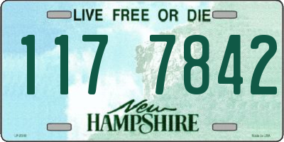 NH license plate 1177842
