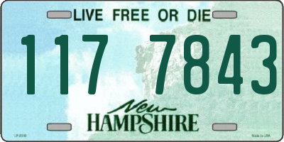 NH license plate 1177843