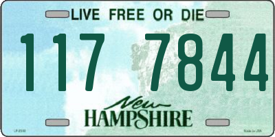 NH license plate 1177844