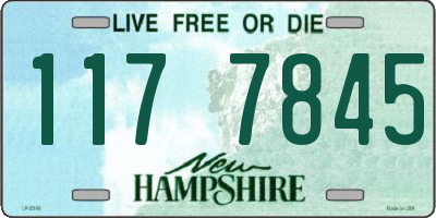 NH license plate 1177845