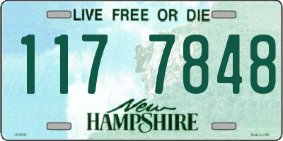 NH license plate 1177848