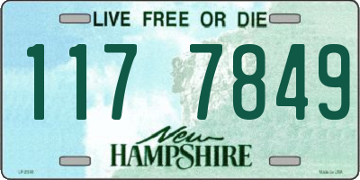 NH license plate 1177849