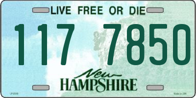 NH license plate 1177850