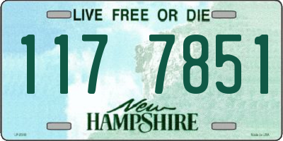NH license plate 1177851