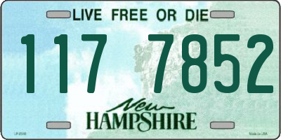 NH license plate 1177852