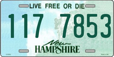 NH license plate 1177853