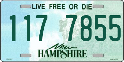 NH license plate 1177855