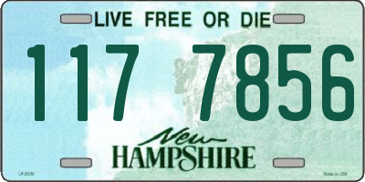 NH license plate 1177856