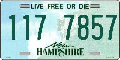 NH license plate 1177857