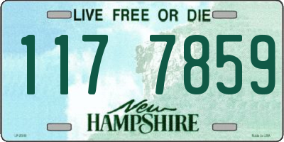 NH license plate 1177859