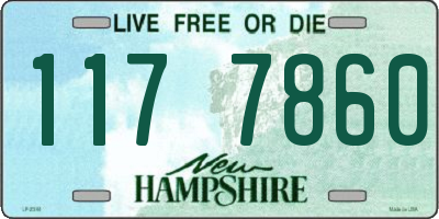 NH license plate 1177860