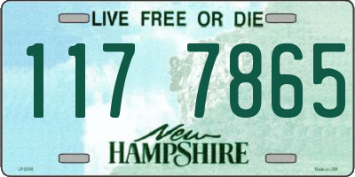 NH license plate 1177865