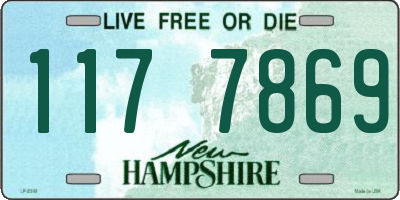 NH license plate 1177869