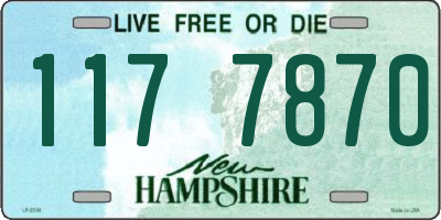 NH license plate 1177870