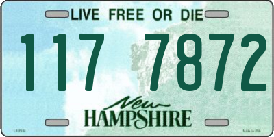 NH license plate 1177872
