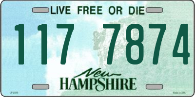 NH license plate 1177874