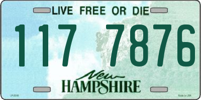 NH license plate 1177876