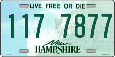 NH license plate 1177877