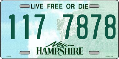 NH license plate 1177878