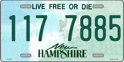 NH license plate 1177885
