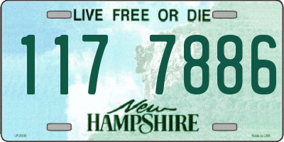 NH license plate 1177886
