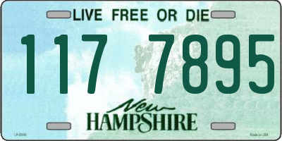 NH license plate 1177895